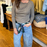 Buttoned Shoulder Long Sleeve - MYSTREE