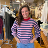 Playful Patch Stripe Sweater - FRNCH