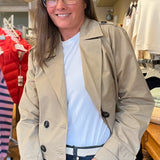 Cropped Trench Coat - Tractr