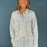All Day Cropped Knit Denim Jacket - Z Supply