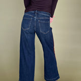 Strider Wide Leg Cropped Denim - Liverpool