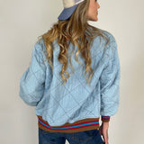 Stevie Denim Varsity Jacket - Tribal