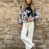 Harlow Funnel Neck Sweater - Tribal