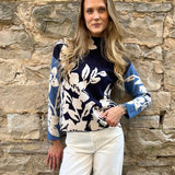 Harlow Funnel Neck Sweater - Tribal