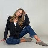 Oversized Grandfather Cardigan - Tribal