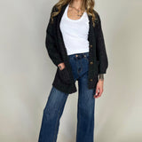 Oversized Grandfather Cardigan - Tribal