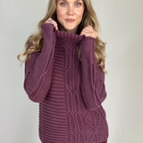 Gabrielle Mock Neck Sweater - Tribal