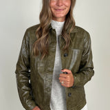 Ari Faux Leather Jacket - Tribal