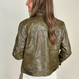 Ari Faux Leather Jacket - Tribal