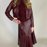 Oleksa Faux Leather Skirt