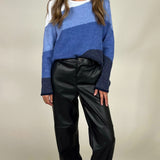 Onyx Faux Leather Pant - Tribal