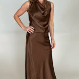 Barbara Satin Skirt - Lucy Paris