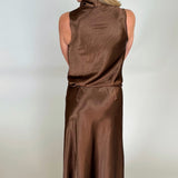 Barbara Satin Skirt - Lucy Paris