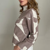 Bauhaus Funnel Neck Sweater - Tribal