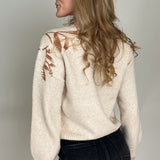 Mistletoe Mock Neck Sweater - Tribal