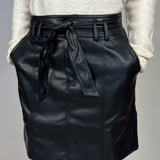Brie Faux Leather Skirt - Tribal