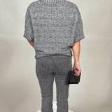 Audrey Mid-Rise Pull-On Slim Glitter Jeans - Tribal