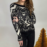 Chantilly Eyelash Sweater - Tribal