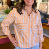 Meryl Popover Blouse - Tribal