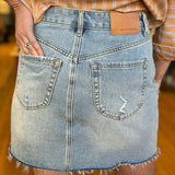 Brooke Denim Skirt - Tribal