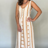 Atlas Linen Maxi Dress - Tribal