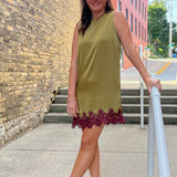 Roxy Lace Hem Dress - Lucy Paris